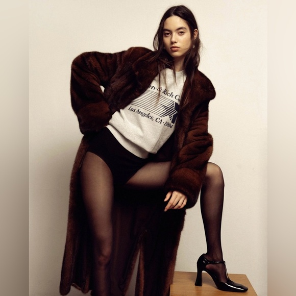 SPORTY & RICH starter crewneck sweatshirt - Picture 1 of 4